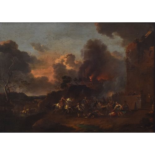 356 - Jan van Huchtenburgh (Haarlem 1647-1733 Amsterdam) A battle scene, oil on canvas, 85 x 118cm
unsigne... 