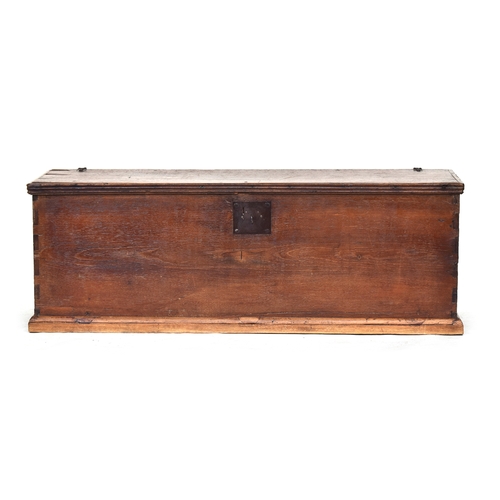 517 - A Continental blanket box with moulded top, 152cm wide, 50cm deep, 54cm high