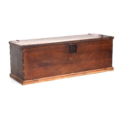 517 - A Continental blanket box with moulded top, 152cm wide, 50cm deep, 54cm high