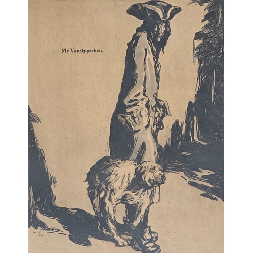 346 - A collection of 16 William Nicholson chromolithographs, to include: Miss Havisham, John Silver, Madg... 