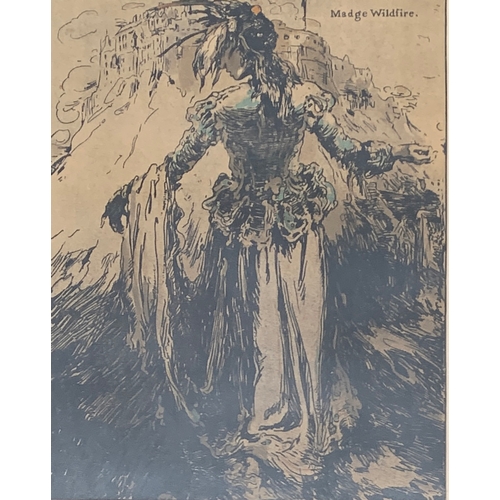 346 - A collection of 16 William Nicholson chromolithographs, to include: Miss Havisham, John Silver, Madg... 