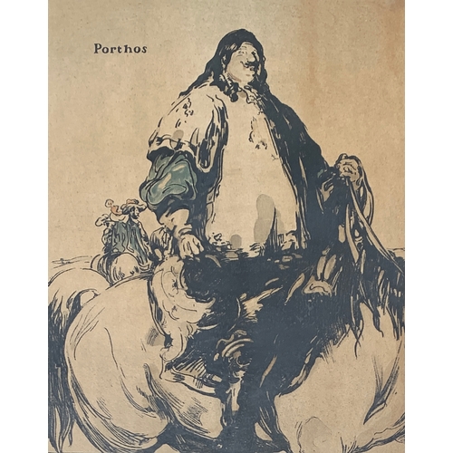 346 - A collection of 16 William Nicholson chromolithographs, to include: Miss Havisham, John Silver, Madg... 