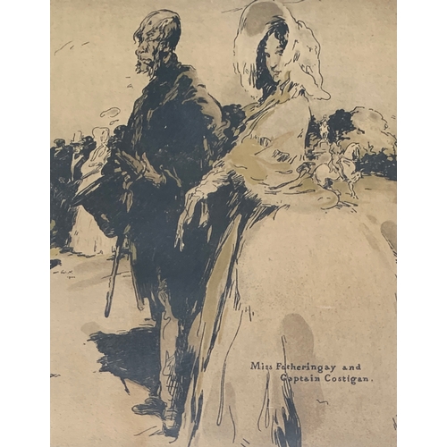 346 - A collection of 16 William Nicholson chromolithographs, to include: Miss Havisham, John Silver, Madg... 