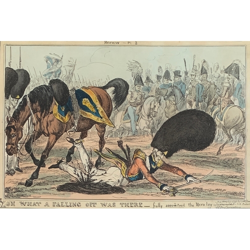 347 - A collection of nine early 19th century hand coloured political cartoons published by Thomas McLean ... 