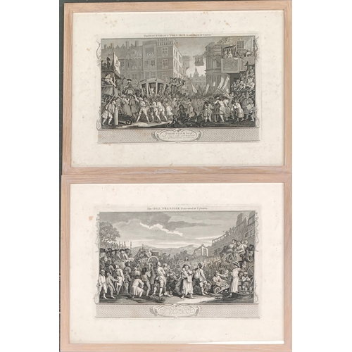 341 - After William Hogarth (British 1697-1764), 'The Industrious 'Prentice' and 'The Idle 'Prentice, ten ... 