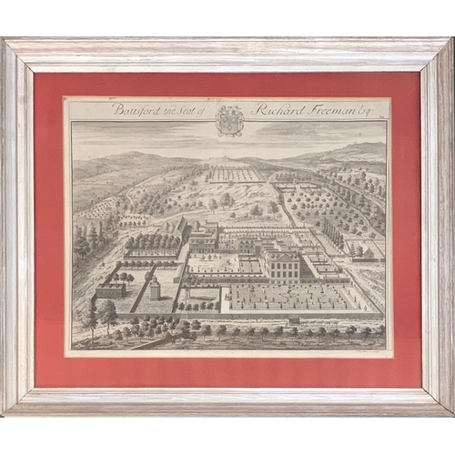 342 - 'Battsford the Seat of Richard Freeman', drawn and engraved by Johannes 'Jan' Kip, 35 x 43cm