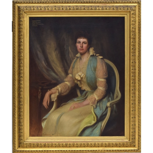 363 - Herman Gustave Herkomer (1863-1935), portrait of Harriet Elizabeth, daughter of Thomas Lever Rushton... 