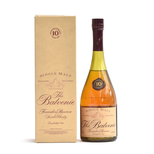 298 - The Balvenie 10 Year Old Founders Reserve Cognac Bottle Scotch Whisky (70cl, 40%) boxed