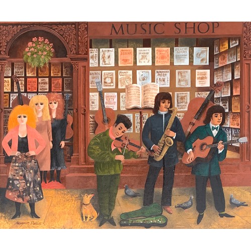 422 - Margaret Pullee (1910-2003) 'The Music Shop' signed lower right, oil on board, 51x61cm

Provenance: ... 