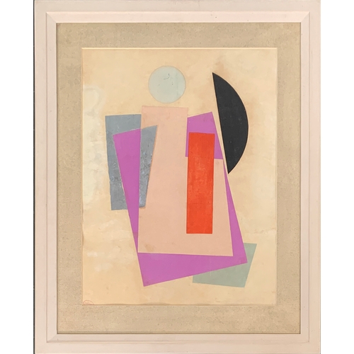 474 - Attrib. Olga Vladiminovna Rozanova (1886-1918), 'Non Objective Composition' (Suprematism), 1916, col... 