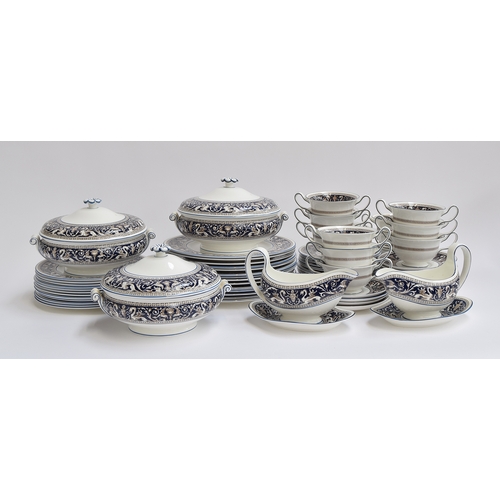 284 - A Wedgwood Florentine W1956 dinner service, comprising dinner plates (14), side plates (12), cake pl... 