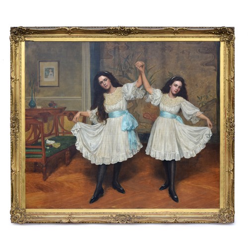 379 - The Hon John Collier (1850-1934), the Glass Hooper sisters, Dulcie and Joyce, painted in Collier's s... 