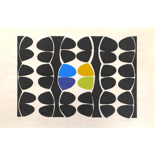 433 - Terry Frost (1915-2003), Variations (Black Segments), colour screenprint, dated 1974, on wove paper ... 