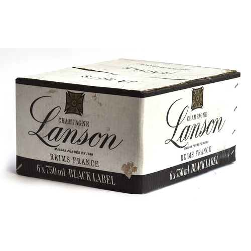 307 - Lanson Black Label Brut NV Champagne - a case (6x75cl)