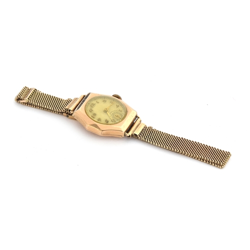 79 - A 9ct gold ladies wristwatch, engraved 'Winifred 16.3.30', approx. 15.8g