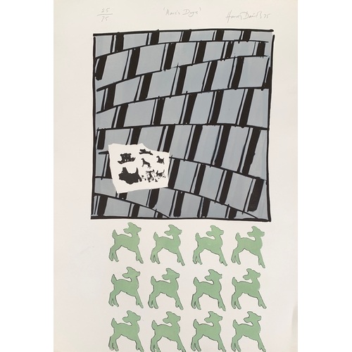 518 - Harvey Daniels (British 1936-2013): 'Marc's Dogs', lithograph signed titled dated '75 and numbered 2... 