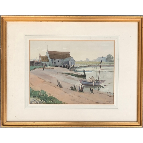 353 - Edwin Byatt (1888-1948), 'A River Landscape', St. Osyth on the River Coln, between Brightlingsea and... 