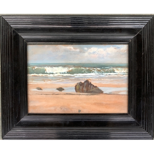 380 - The Hon John Collier (1850-1934), coastal landscape, oil on board, signed, 19.5 x 28.5cm

Provenance... 