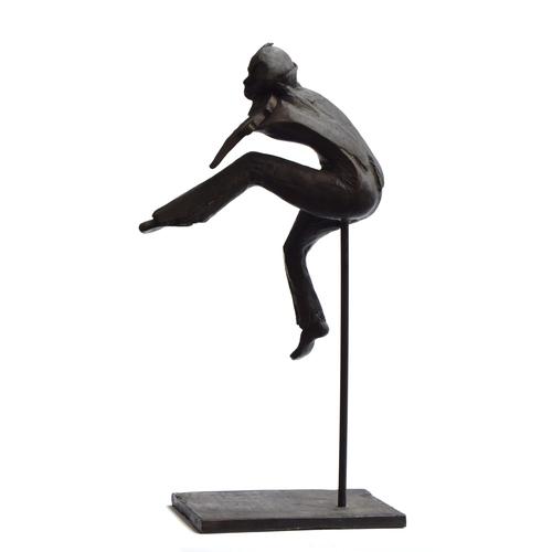 241 - Betty Wachsstock, signed bronze, fiddler, numbered 7/7, 58cm high