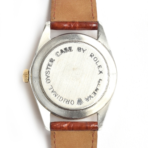 87 - A Tudor Oyster Prince Date Day automatic gent's wrist watch, the dial with baton markers, 38mm diame... 