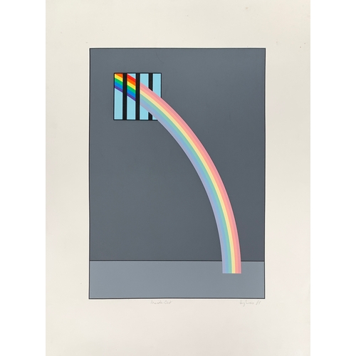 444 - Patrick Hughes (British, b. 1939-), 'Inside Out', screenprint in colours, 1981, on wove, signed, tit... 