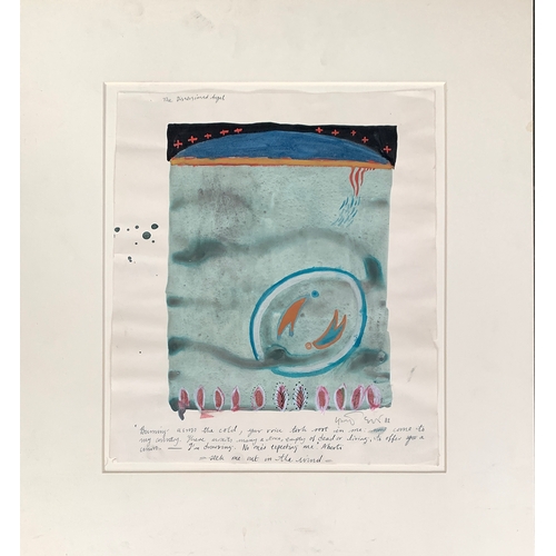 512 - Gwyneth Stark (20th Century), 'The Disillusioned Angel' 1982, mixed media on paper, signed, dated an... 