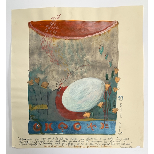 513 - Gwyneth Stark (20th Century), 'Guest of the Mist' 1982, mixed media on paper, signed, dated and insc... 