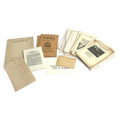 503 - A small lot of printed ephemera relating to Eric Gill and the Ditchling community, to include a numb... 