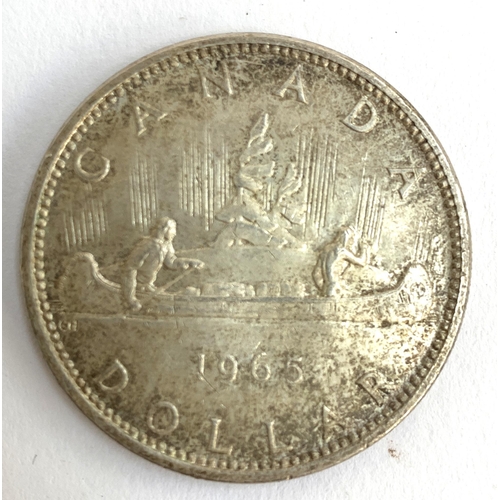 67 - A Canada silver dollar 1965