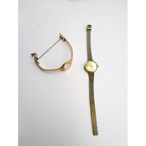 49 - A ladies Seiko quartz wristwatch; together with a Montine of Switzerland Quartz watch