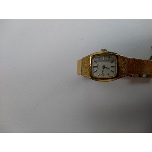 49 - A ladies Seiko quartz wristwatch; together with a Montine of Switzerland Quartz watch