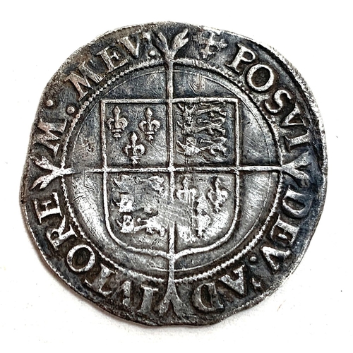 71 - An Elizabeth I shilling, second issue 1560-1, cross crosslet mint mark