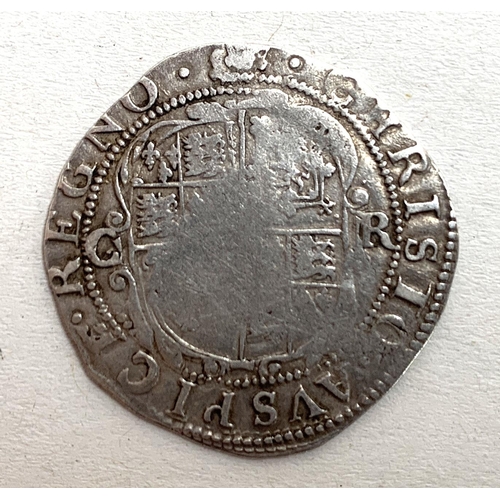 73 - A Charles I sixpence, 1633-4, portcullis mint mark