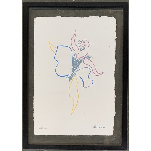 462A - Picasso, 'La Bailarina', 1954, lithograph of a ballet dancer, 437/1500, on laid paper, published by ... 