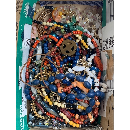 39 - A quantity of costume necklaces to include hematite beads; cut glass beads etc