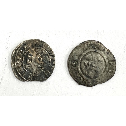 72 - An Edward I penny, together with one other and a small quantity of pre 1947 silver coins