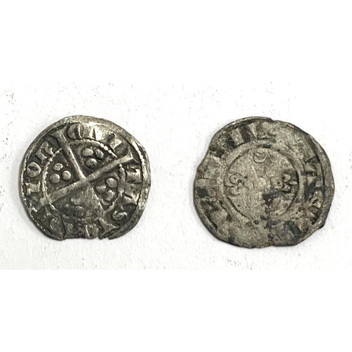 72 - An Edward I penny, together with one other and a small quantity of pre 1947 silver coins