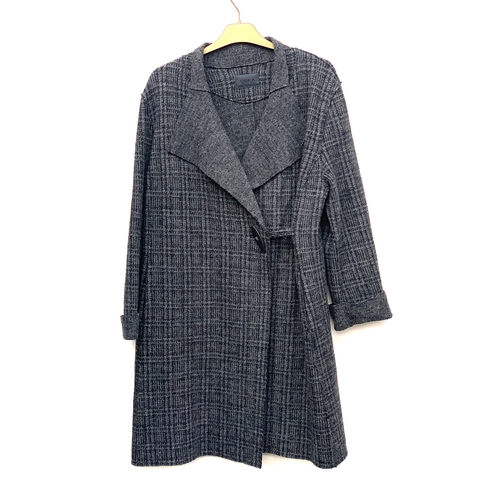 718 - A Zara grey wool smock, size M; together with an Oska wool coat, size R