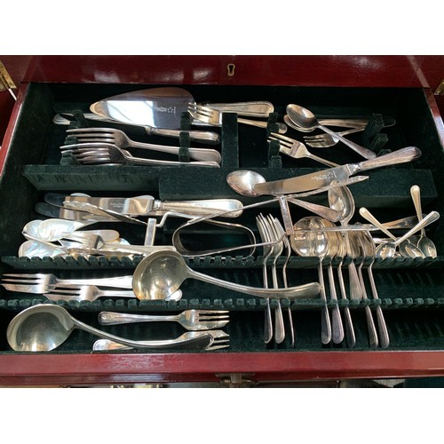 71 - Two modern fitted canteens of plated flatware by Arthur Price