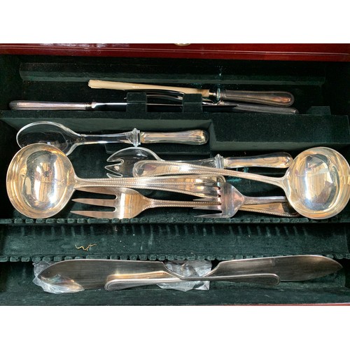 71 - Two modern fitted canteens of plated flatware by Arthur Price