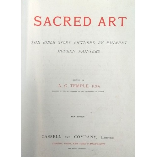 245 - Temple. A.G, 'Sacred Art, The Bible Story Pictured by Eminent Modern Painters', London: Cassell and ... 