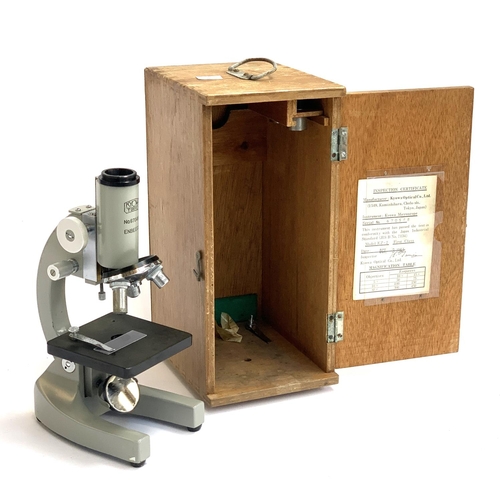 279 - A vintage Kyowa Tokyo microscope, number 670499 enbeeco, in case