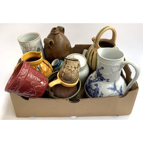 171 - A mixed lot of ceramics, mostly jugs, to include Brownfield