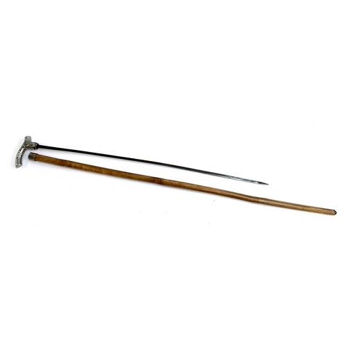 62 - A bamboo sword stick, 101cm long