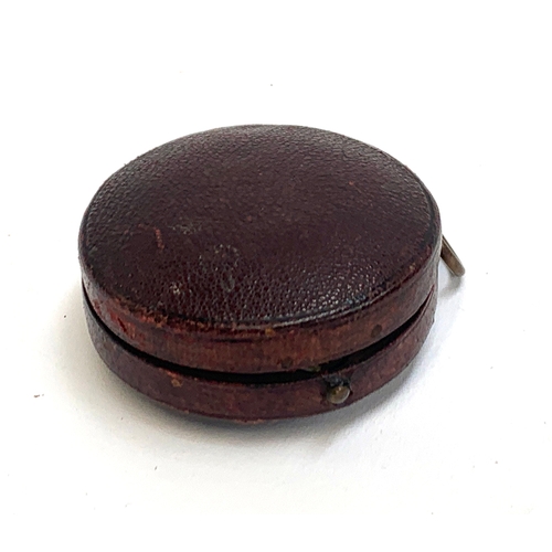 578 - A surveying aneroid compensated barometer, circa 1900, by J. Hicks, No.9314, in fitted leather case