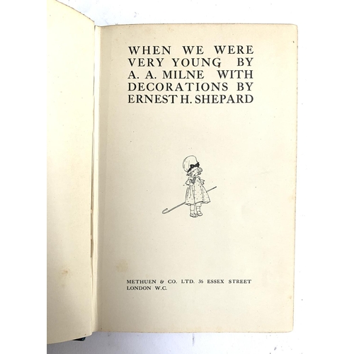 392 - A.A Milne, 'When We Were Very Young', London: Methuen & Co Ltd, 1924 First Edition