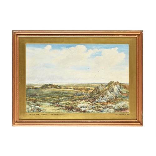 539 - James Orrock (British 1829-1913), In Bradgate Park, Leicestershire, watercolour, signed and dated 18... 