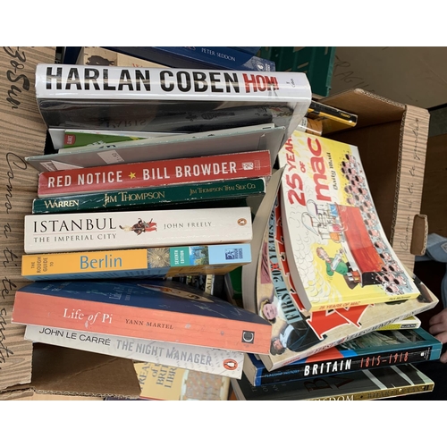 423 - A mixed box of books to include many on travel