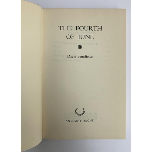 424 - Benedictus, David, 'The Fourth of June', dust jacket design by Richard Chopping, London: Anthony Blo... 