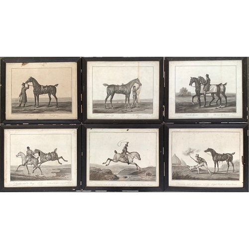 272 - Charles Francois Levachez (French, 1730-1850) after Vernet, a set of six lithographs, 'Deuxième suit... 